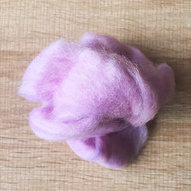 Needle felted wool felting MIX purple wool Roving for felting supplies short fabric easy felt