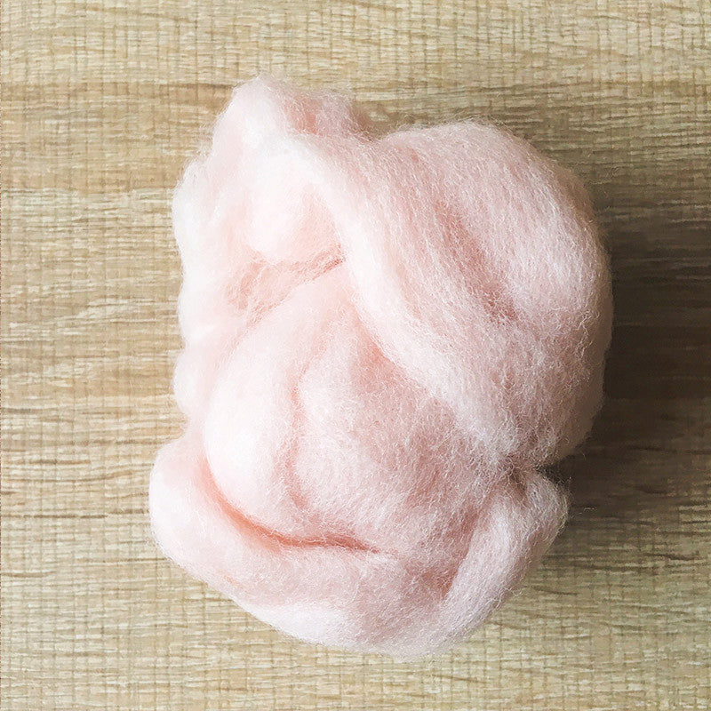 Needle felted wool felting Pink skin wool Roving for felting supplies short fabric easy felt