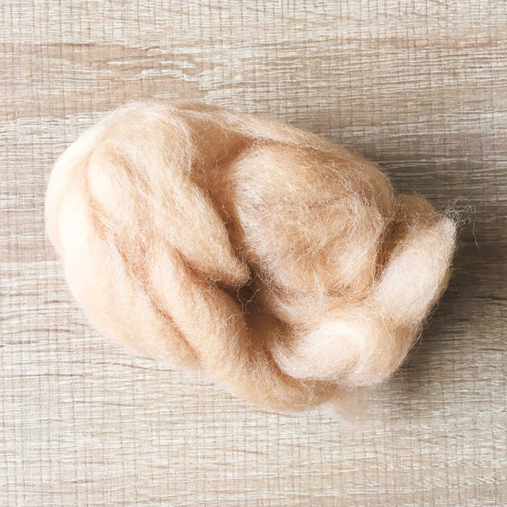Needle felted wool felting Golden Camel wool Roving for felting supplies short fabric easy felt
