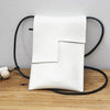 Cute White LEATHER WOMEN Cell Phone SHOULDER BAG Small Crossbody Purses FOR WOMEN