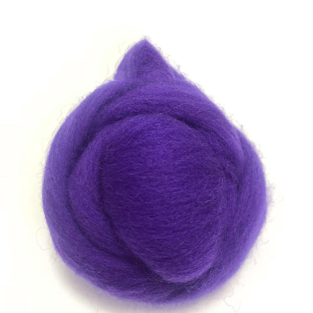 Purple Colors of Wool for Needle Felting