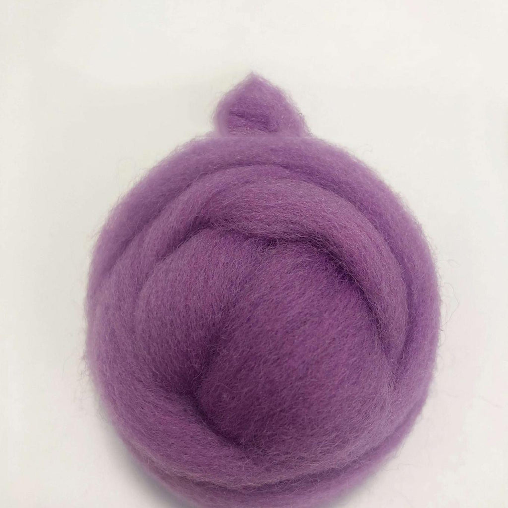 Copy of Needle Felting Wool Roving Purple 66s Merino Wool Roving For Felting Needle Felting Supplies