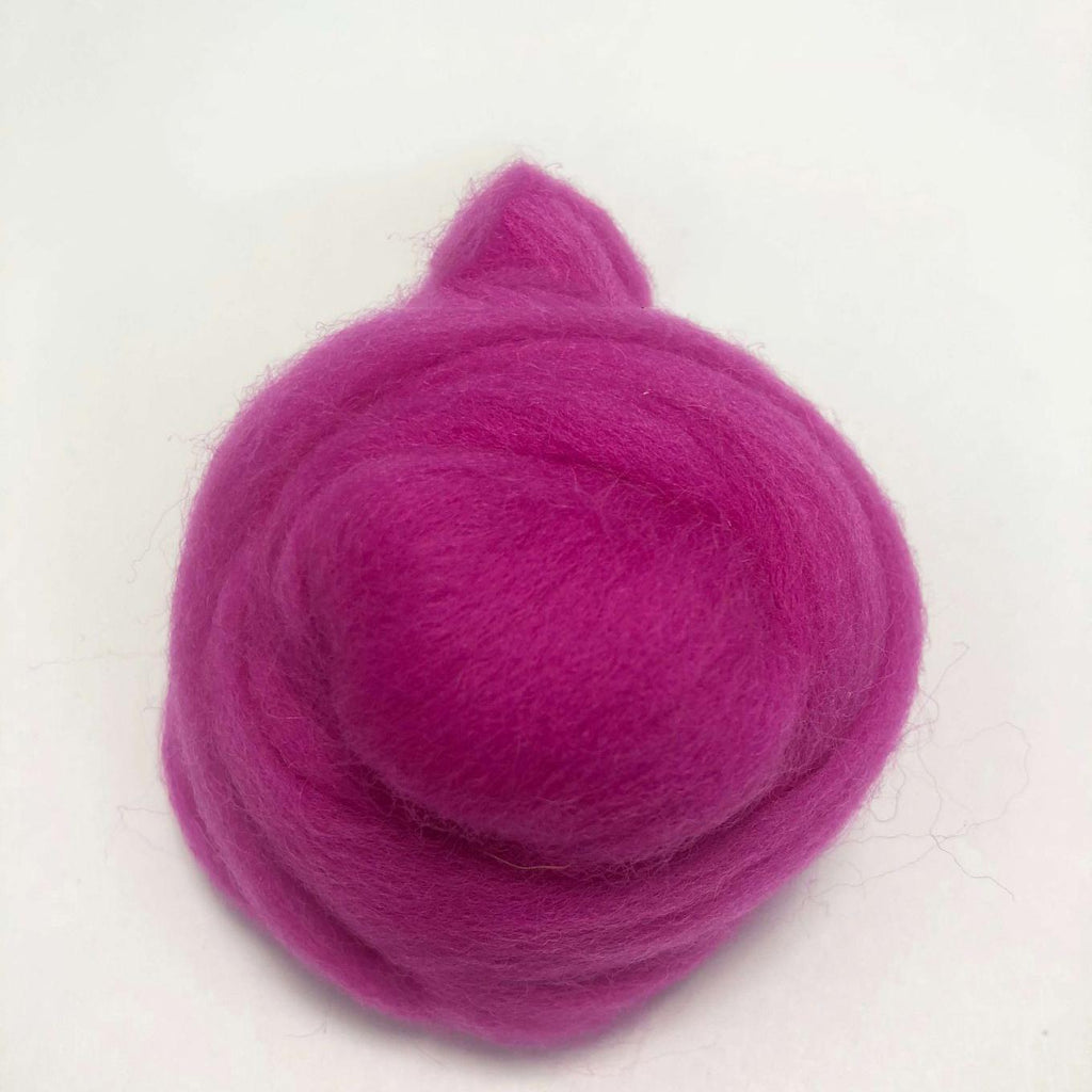 Needle Felting Wool Roving Rose Red 66s Merino Wool Roving For Felting Needle Felting Supplies