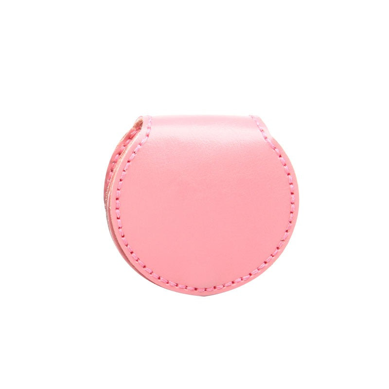 Pink Leather Coin Pouch Kit DIY Leather Round Coin Wallets Kit DIY Eco  Leather Project DIY Leather Kit