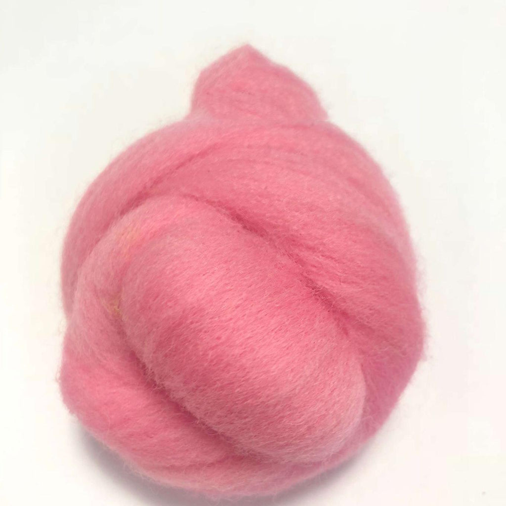 Needle Felting Wool Roving Pink 66s Merino Wool Roving For Felting Needle Felting Supplies