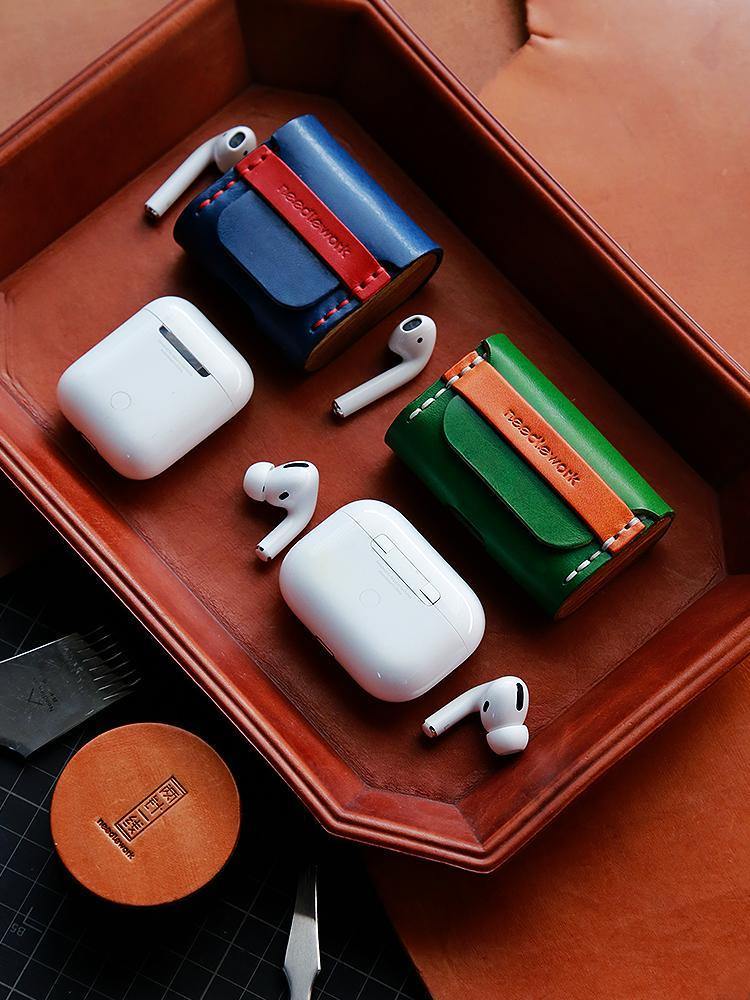 Leather Best Airpods Case Cover Best Black Leather AirPods Pro