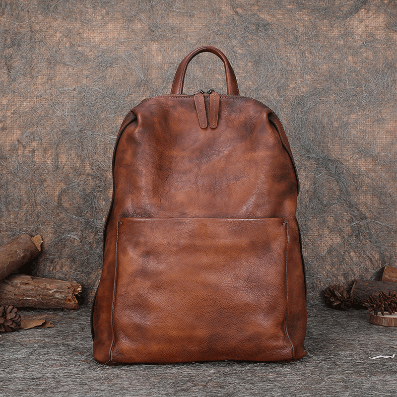 best minimalist leather backpack womens Best Minimalist Black Gray Leather Rucksack Bag Womens Vintage School  Backpacks Leather Backpack Purse