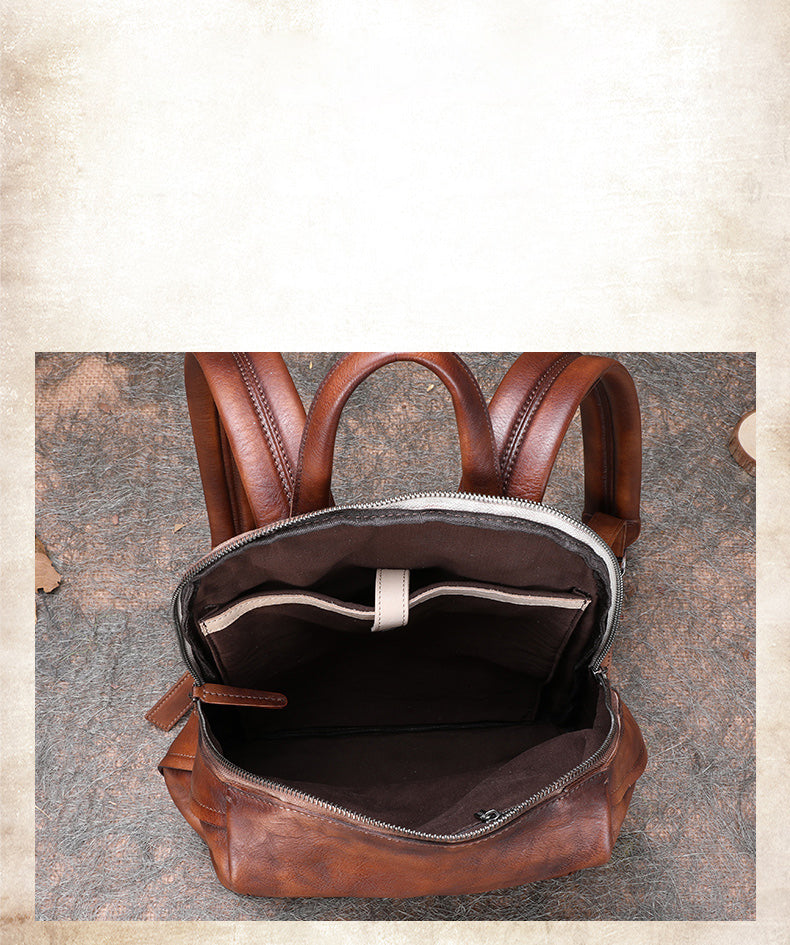 best minimalist leather backpack womens Best Minimalist Leather Rucksack Bag Womens Vintage School Backpacks  Leather Backpack Purse