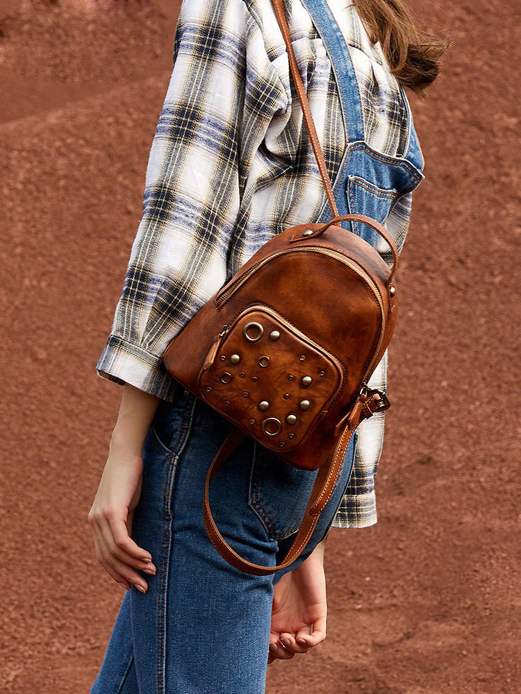 brown suede leather backpack Leather Backpack in Suede Brown Venice Collection  The Dust Company