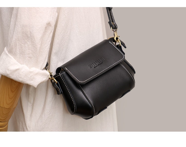 Handmade Leather Cute Messenger Bag Crossbody Bag Shoulder Bag Women L