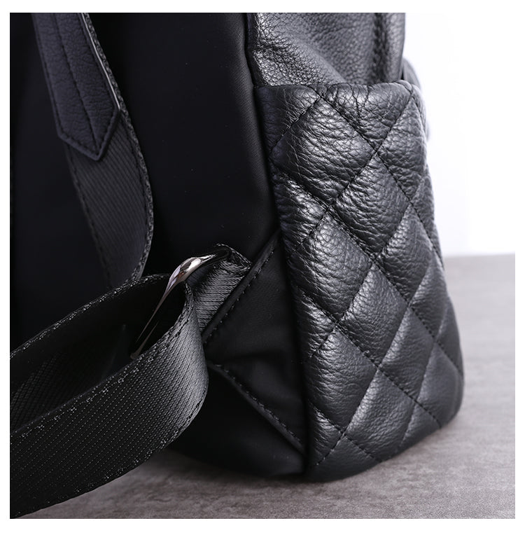 black leather backpack satchel Black Leather Satchel Backpack Womens Cute School Backpack Bag Black C – Feltify