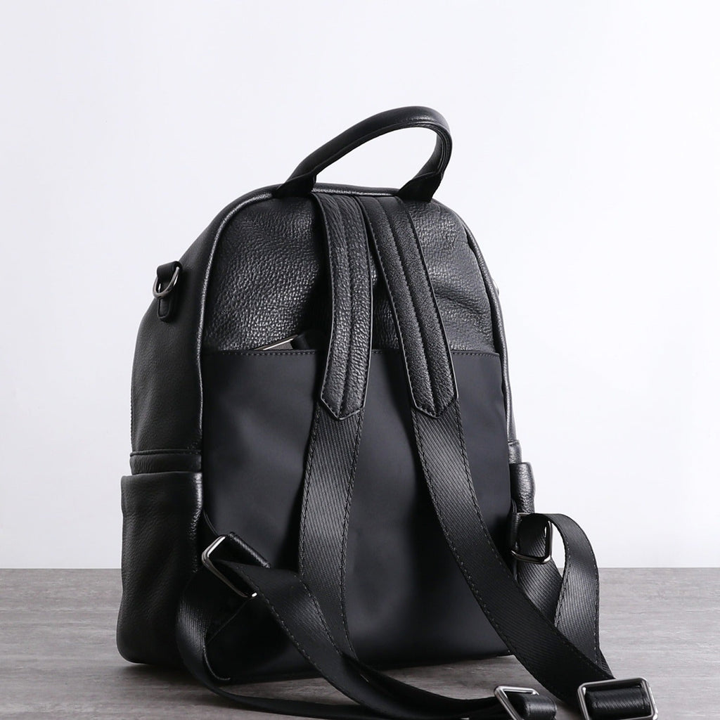 cute leather backpacks for college Black Leather Satchel Backpacks Womens Cute School Backpack Bag Black – Feltify