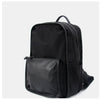 Black Nylon Backpack Womens School Backpack Bag Black Nylon Leather Travel Rucksack for Ladies