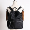 Black Nylon Backpack Womens Travel Backpack Bag Black Nylon School Rucksack for Ladies