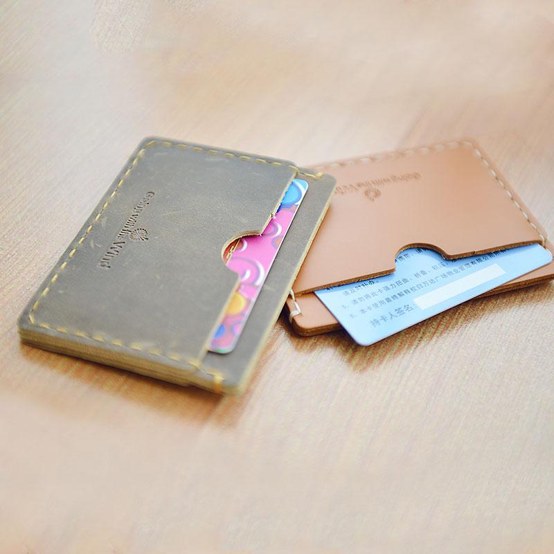 CUTE PERSONALIZED Women Card Holder Pouch HANDMADE LEATHER MONOGRAMMED GIFT CUSTOM Card Wallet Holder
