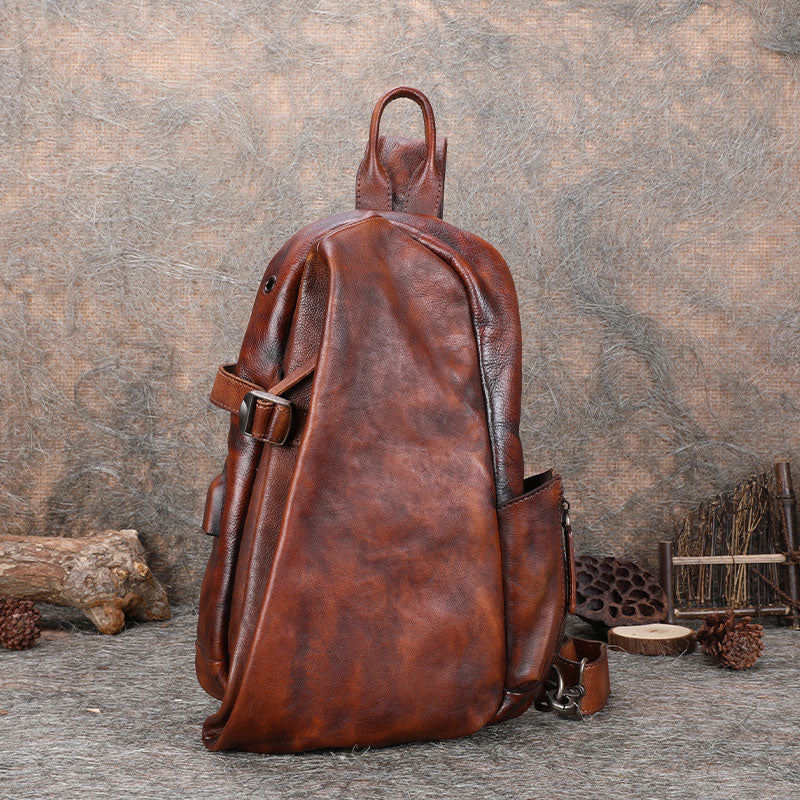 designer leather sling backpack Movement Bag joggers or a casual blazer Serapian Sling Backpack In Evoluzione