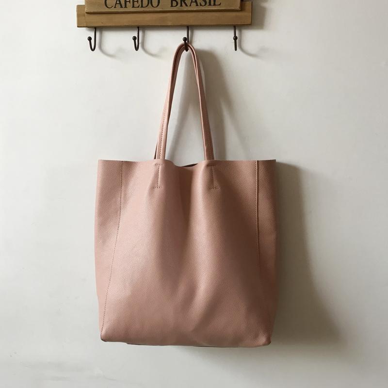 トートバッグ HI Women's BERNADETTE Tote Bag Light Pink Laptop Tote (Soft Pink) – Cloud Nine Crew