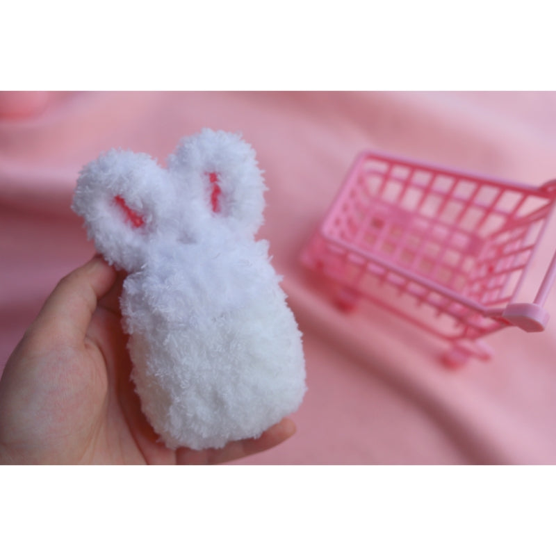 Girl's Cute AirPods Pro Case Crochet Bunny Handmade Kawaii AirPods 1/2 Case Bunny Airpod Case Cover