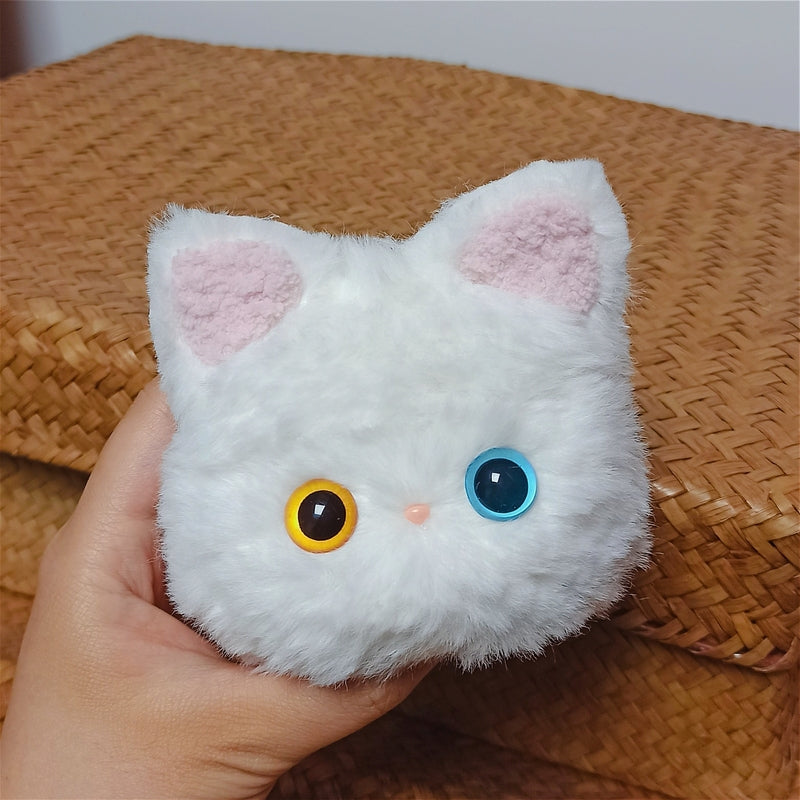 Girl's Cute AirPods Pro Cases Crochet White Cat Handmade Kawaii AirPods 1/2 Case Kitten Airpod Case Cover