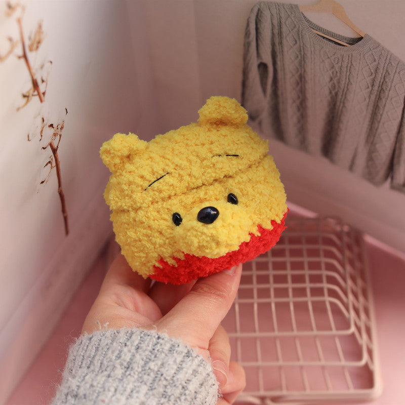 Girl's Kawaii AirPods 1/2 Cases Crochet Pooh Bear Handmade Cute AirPods Pro Case Airpod Case Cover