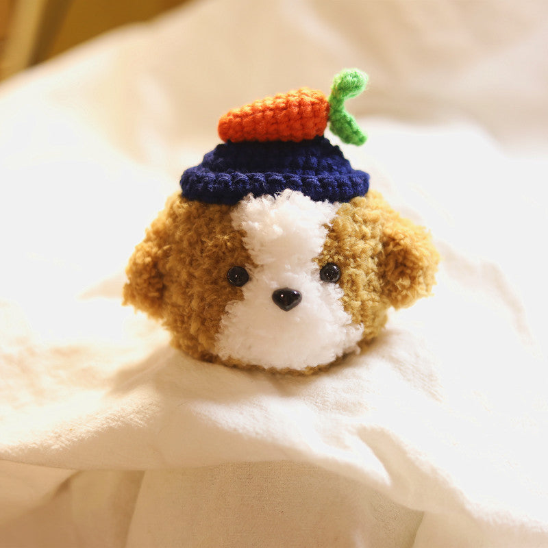 Cute Girl s AirPods 1 2 Case Cover Crochet Dog Handmade Kawaii AirPods Pro Case Poodle Airpod Case Cover