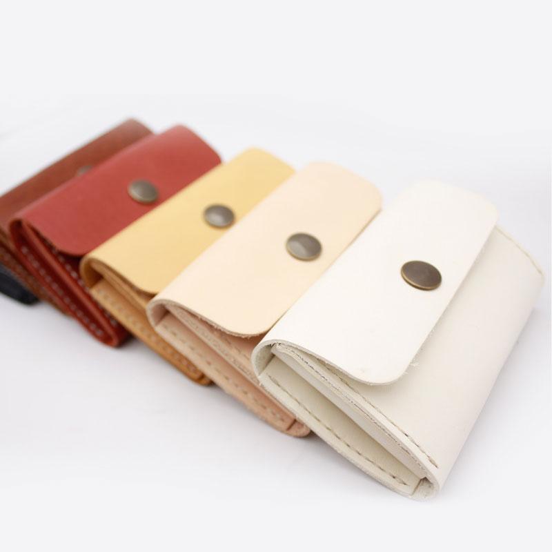 HANDMADE LEATHER CUTE Accordion Women Card Change Holder Pouch PERSONALIZED MONOGRAMMED GIFT CUSTOM Coin Wallet Holder