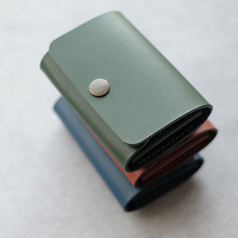 PERSONALIZED Women Card Change Holder Pouch HANDMADE LEATHER CUTE MONOGRAMMED GIFT CUSTOM Coin Wallet Holder