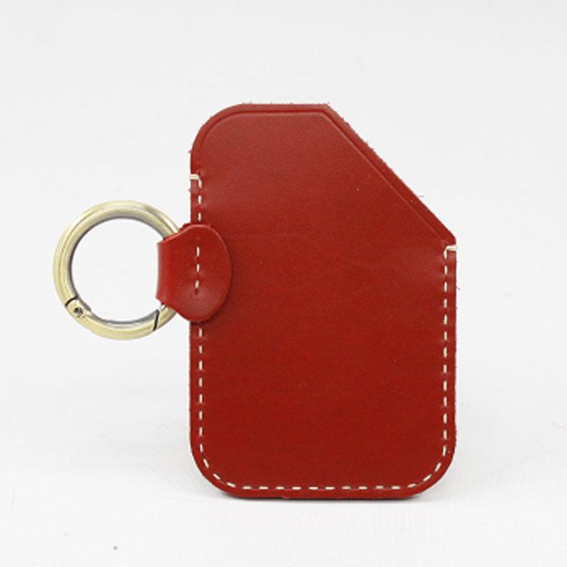 HANDMADE LEATHER CUTE Women CARD Holder Keychain PERSONALIZED MONOGRAMMED GIFT CUSTOM Wallet Card Holder keyring