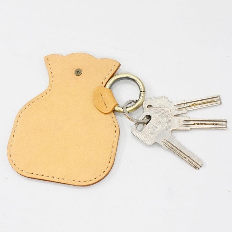 HANDMADE LEATHER CUTE Women Keyring Change Holder Pouch PERSONALIZED MONOGRAMMED GIFT CUSTOM Coin Wallet Holder