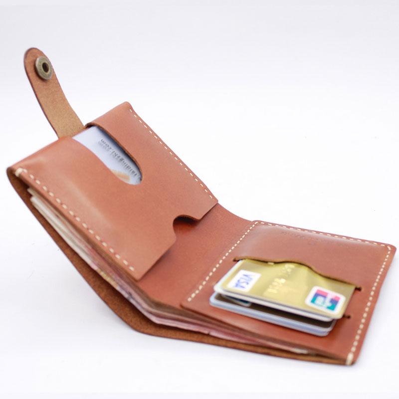 HANDMADE LEATHER Women Cute Bifold Short Small WALLET PERSONALIZED MONOGRAMMED GIFT CUSTOM Card Holder Small Wallet