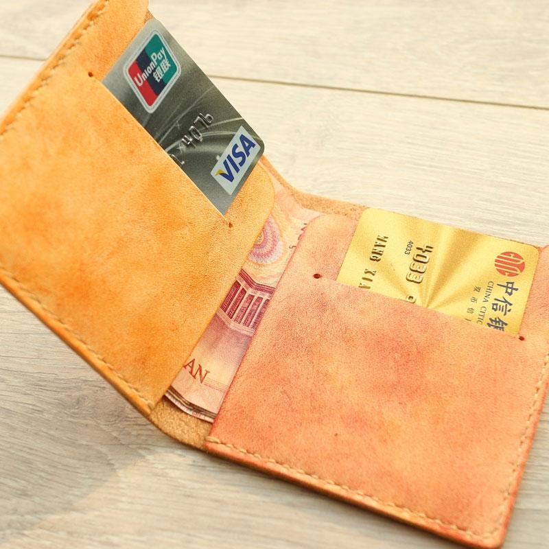 HANDMADE LEATHER Women Slim Short Small WALLET PERSONALIZED MONOGRAMMED GIFT CUSTOM Card Holder Small Wallet