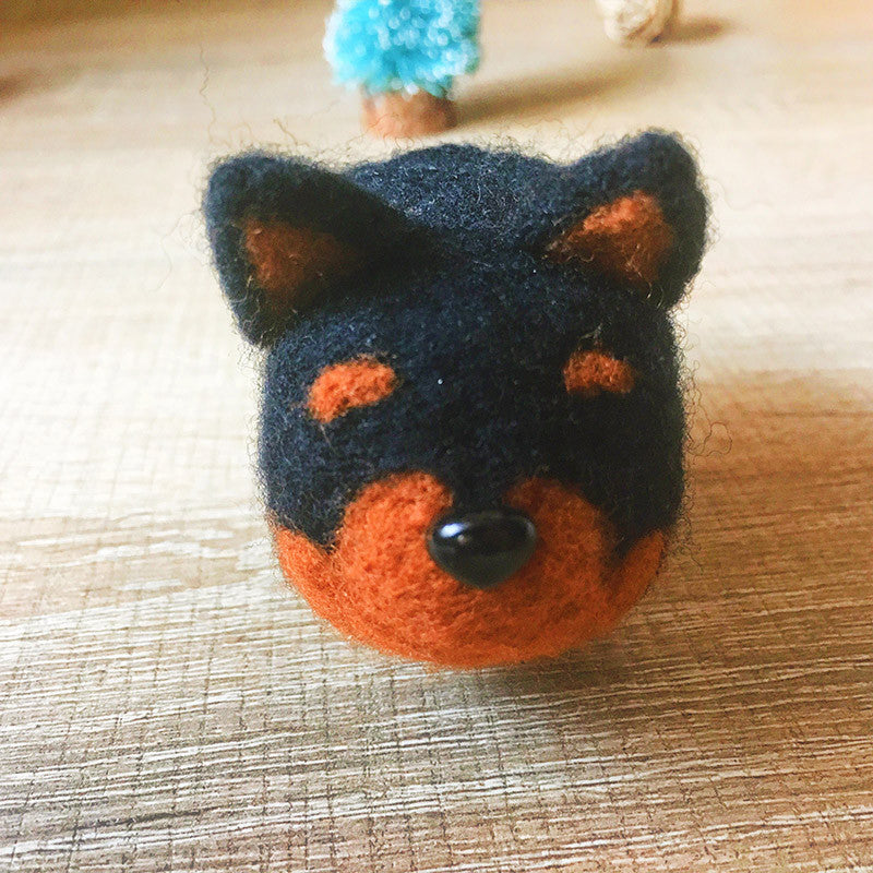 Handmade Needle felted dog felting kit project Animals Chihuahua cute for beginners starters