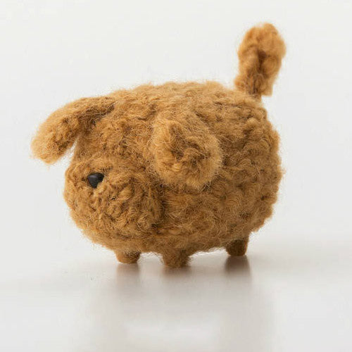 Handmade felted felting project cute animal Irish Setter dogs puppy felted wool doll