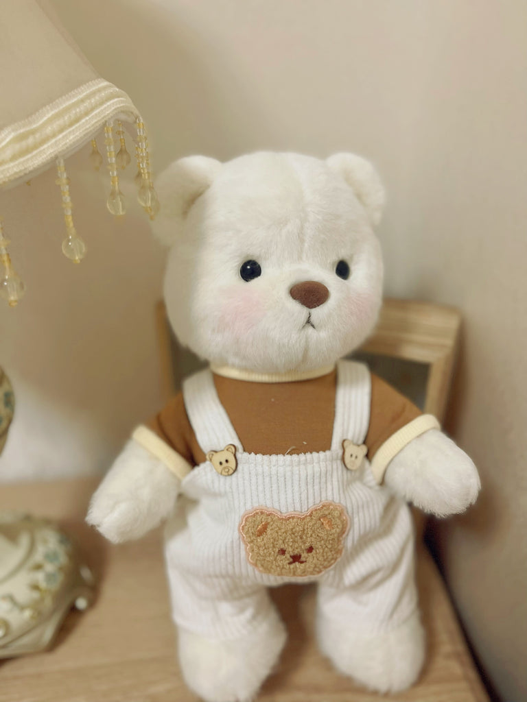 Handmade Cute Teddy Bears With Bunny Overall Stuffed Bear Toys