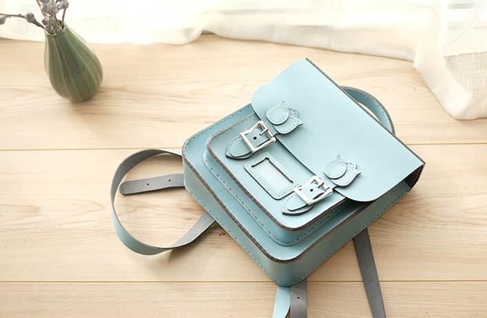 Handmade Leather Cute Backpack Bag Satchel Purse Personalized Monogram Feltify
