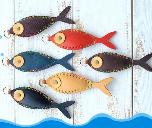 Generic Fish Charm Keychain Fish Water Bag Charms Tropical Fish Key Ring Bag Pendant Decors