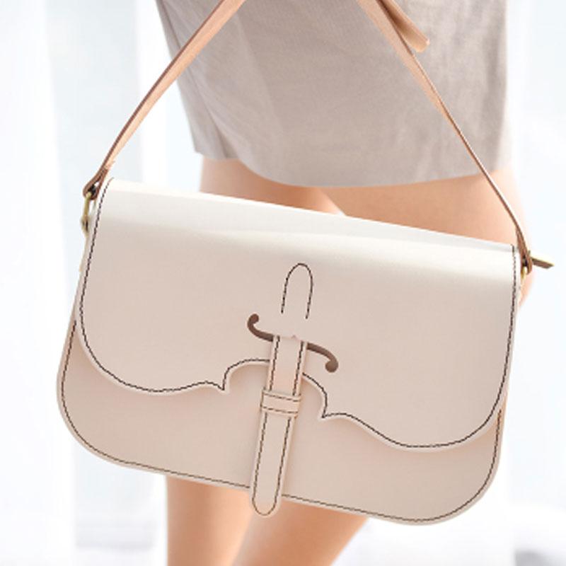 Handmade Leather Cute White Shoulder Bag Personalized Monogrammed Gift Custom Women Crossbody Bag Purse Purse