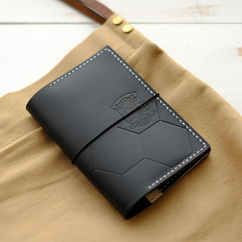 Handmade Leather Soccer Bifold Cool Men Long Wallet PERSONALIZED MONOGRAMMED GIFT CUSTOM Travel Wallet Passport Wallet