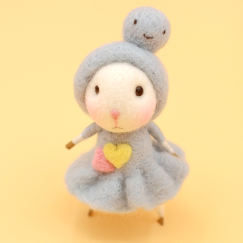 Handmade Needle felted felting project animal constellation cute mouse mice Gemini felted wool doll