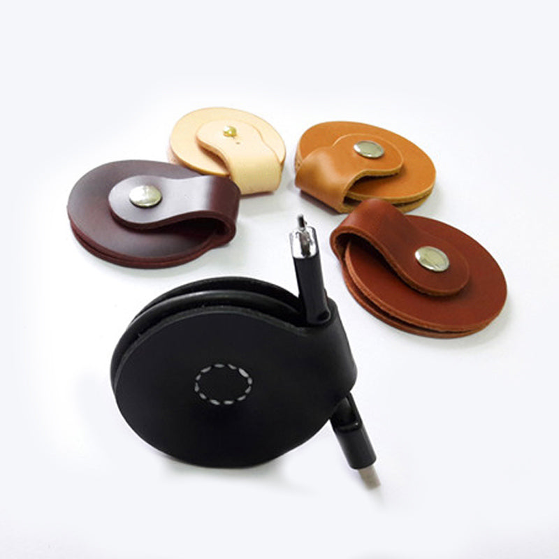 Leather deals headphone holder