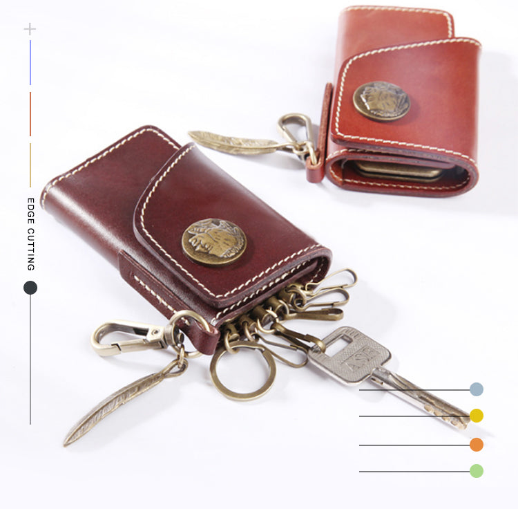 Leather Pattern Leather Key Wallets Pattern Key Holders Leather Craft –  Feltify