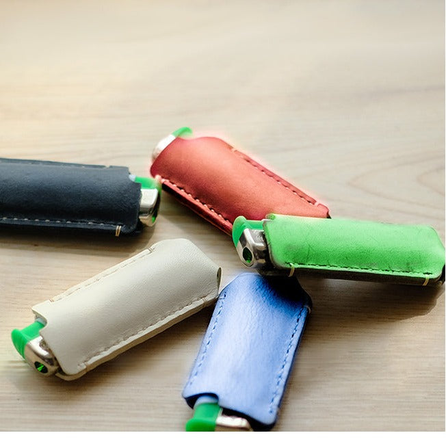 Leather Pattern Leather Disposable Lighter Case Pattern BIC