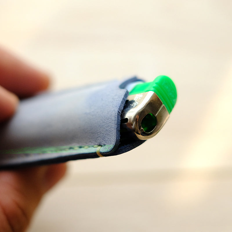 Leather Pattern Leather Disposable Lighter Case Pattern BIC Lighter Ca