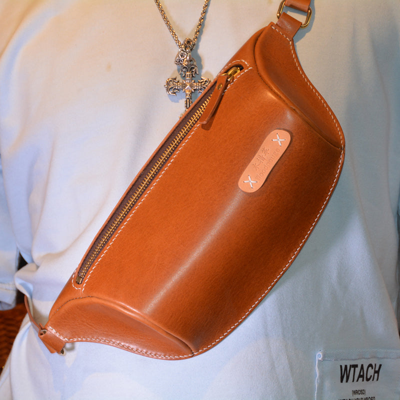 How to make leather Hip or Shoulder Bag with PDF PATTERN 