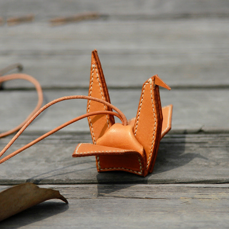 Leather Pattern Leather Paper Crane Pattern Bag Charm Leather Craft Pattern  Leather Templates