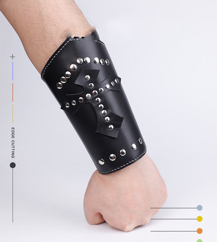 Gauntlet, Leather Wrist and Arm Armor