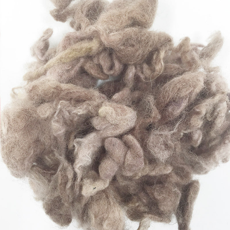 Needle felting supplies 10g Light coffee wool Curly Wool Curly Fiber for Wool Felt for Poodle Bichon and Sheep