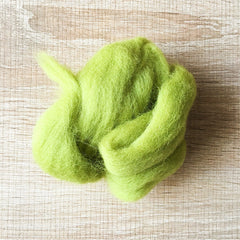 Needle felted wool felting Green Grass wool Roving for felting supplie –  Feltify