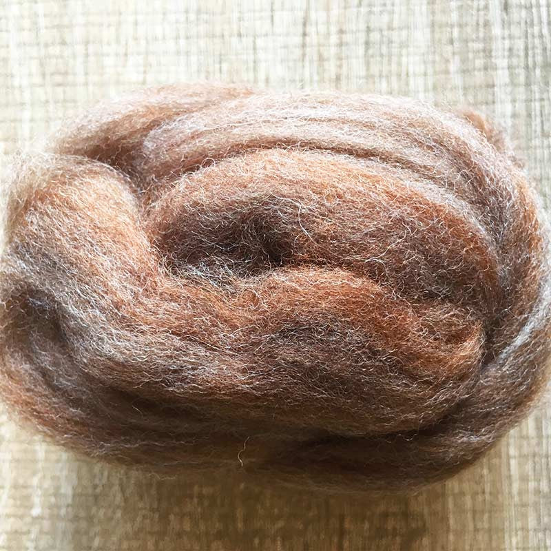 Needle felted wool felting MIX brown wool Roving for felting supplies short fabric easy felt
