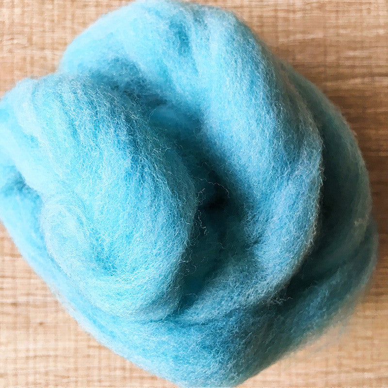 Needle felted wool felting Blue Mix blue wool Roving for felting supplies short fabric easy felt